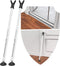 Sliding Door Stoppers Security Bar 2-Pack, 3-in-1 Apartment Patio Door Security Bar