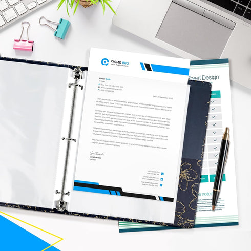 SUNEE 600 Pack Sheet Protectors for 3 Ring Binder, PVC-Free Clear Page Protectors 8.5x11 Inches, Top Loading Binder