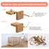 weideer 26 Set M6x20/40/50/60/70/80mm Crib Screws Hardware Replacement Kit Baby Bed Frame Bolts Barrel Nuts Wooden