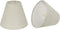Aspen Creative 32038-2A, Empire Clip-On Chandelier Lamp Shade, Oatmeal, 3" Top x 6" Bottom