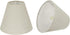 Aspen Creative 32038-2A, Empire Clip-On Chandelier Lamp Shade, Oatmeal, 3" Top x 6" Bottom