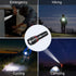 HAUSBELL LED A100 Flashlight Bright, Zoomable Tactical Flashlights with 2000 High Lumens and Five Modes for Emergency