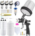 HVLP Air Spray Gun Kit Includes 10 Disposable 650ml Paint Cups with