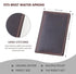 Server Book Organizer with Zipper Pocket, Genuine Leather Restaurant Guest Check Presenters Card Holder for Waitress