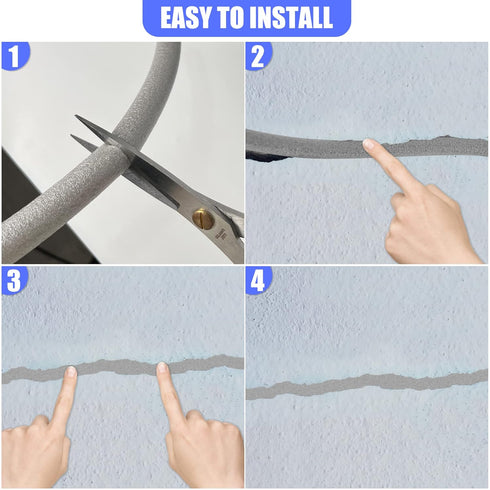 3/4" Diameter x 59' Length Backer Rod, Caulk Saver Foam for Cement Caulk, Joints, Gaps, and Driveway Crack (Grey)