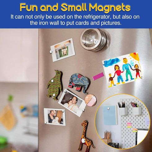 Small Magnets Mini Magnets, 5x2mm Tiny Refrigerator Magnets for Crafts, Micro Magnets for Whiteboard, DIY, Office
