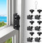 Sliding Window Locks (6 Pack), Adjustable Aluminum Window Stoppers for Up and Down Windows