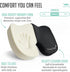 Tailbone Cushy Tushy Premium Foldable Travel Seat Cushion - for Relief of Lower Back, Sciatic, Butt and Pain - for Home