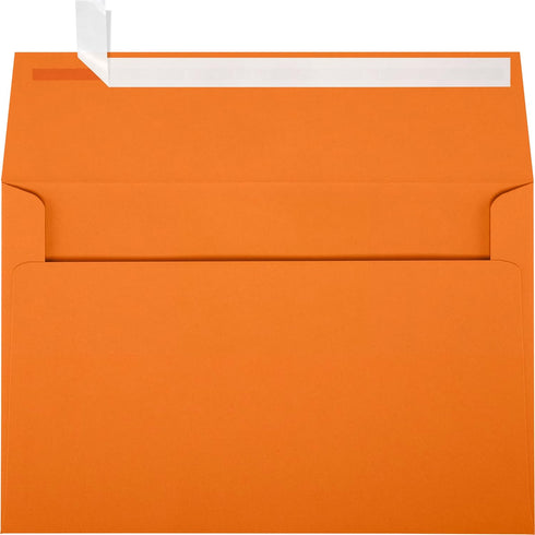 LUXPaper A9 Invitation Envelopes | 5 3/4" x 8 3/4" | Mandarin Orange | 80lb. Text | 50 Qty