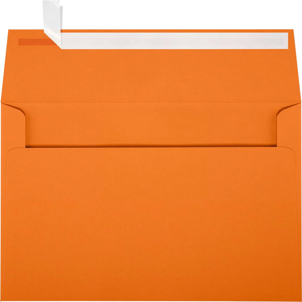 LUXPaper A9 Invitation Envelopes | 5 3/4" x 8 3/4" | Mandarin Orange | 80lb. Text | 50 Qty