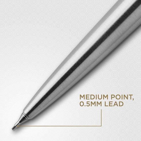 Parker Jotter Duo Gift Set, Stainless Steel Ballpoint Pen & Mechanical Pencil (0.5mm), Quality Blue Ink Refill