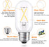 T45/T14 E26 Bulbs 25 Dimmable, 4000K, 2W Bulbs 6-Pack Light Watt Equivalent, Clear Natural White Daylight Tube LED