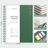EMSHOI College Ruled Spiral Notebook 8.5” x 11” - 300 Pages/150 Easy Tear Perforated Sheets, 3-Hole Punched 100gsm Thick Paper - A4 Lined Journal for Writing Women Men Work School, Dark Green by EMSHOI