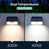 4000K 3000K 1000LM 1pcs Solar Fence Light Outdoor, Solar Wall Lights with Motion Sensor, Small Solars Light for Deck
