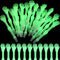 Seajan 120 Pcs Halloween Glow in the Dark Skull Bones Pens, Novelty Nursing Pens for Kids Students Birthday Supplies