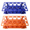Test Tube Rack, Centrifuge Tube Holder (2 Pack - Blue and Orange) for 10ml, 15ml, 50ml, Detachable