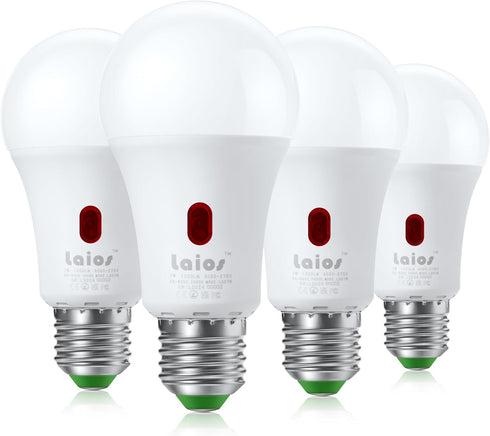 Laios Dusk to Dawn Sensor E26 Light Bulb, 7W LED Outdoor Photocell Lighting