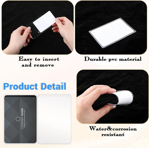 Styquenzer 10 Pack Social Security Card Holder, Waterproof Social Security Card Protector, Id Cards Sleeve, Reusable