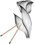 three leaf Recycled Paper Pencils, Pack of 10, Eco-Friendly, Non-Toxic Wood Free Pencil with Latex Free Eraser