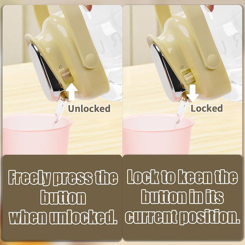 Rimigood Dispenser,0.9 Small Drink Dispenser,Refrigerator Beverage Gallon Beverage and Juice Container, Refrigerator