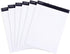 Mintra Office Legal Pads, BASIC WHITE 6pk, 8.5in x 11in, NARROW RULED, 50 Sheets per Notepad