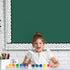 Whaline 65.6ft Dot Bulletin Board Borders, White Black Dot Die-Cut Rolled Trim for School Office Decoration