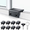 ZRFCXE Window Locks,8 Pack Sliding Window Locks with Key for Vertical &