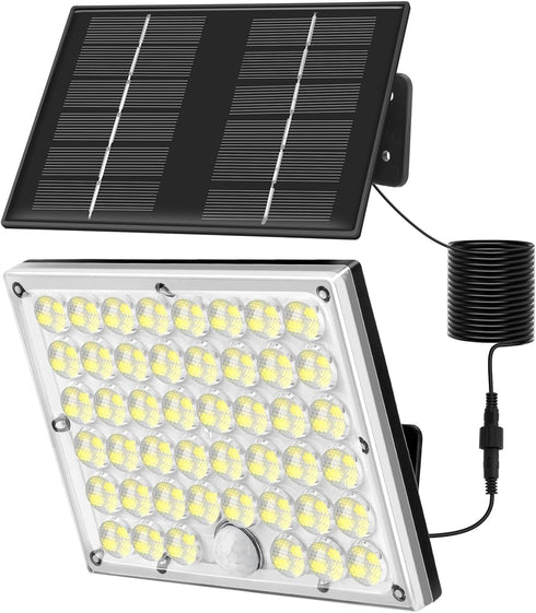 Solar Lights Outdoor Waterproof Motion Sensor Security Lights, Upgraded Convex Lens 150%