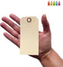 Tags with Elastic String Attached - #5 Manila Paper Label Tags, 4 3/4" x 2 3/8", Box of 200 with Elastic Loop