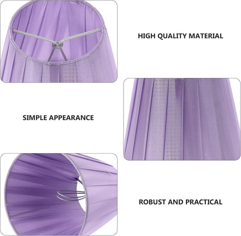 Charming Pleated Medium Drum Floor Lamp Shade - Versatile Lighting Solution