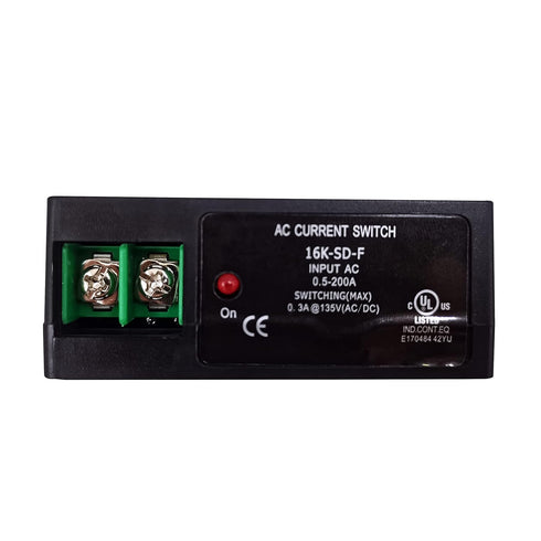 AC Current Switch Transducer Input 0.5A-200A Switching Max 0.3A@135V AC/DC Solid Core Self-Powered(16K-SD-NO-F)