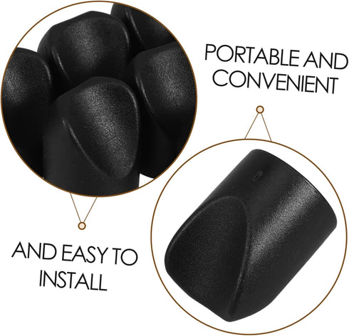 Angoily 7/8 Inch 8-Pack Folding Chair Stability Caps Heavy-Duty V-Shaped End Caps Replacement Plugs for Metal