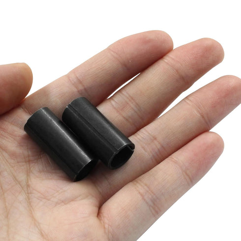 Unlorspy 2PCS 12.7mm (1/2") 10mm (25/64") Router Conversion Chuck Adapter to Black Carbon Steel Router Collet Converter