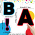 Qyeahkj 300 PCS Large 7" Font Bulletin Board Letters, Black with Rainbow Neon Decoration Border for Classroom Decor