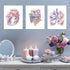 Set 6(12x16),Floral CHDITB Medical Human Anatomy Wall Art, Medical Anatomical Art of Heart Skull Medical Office Decor