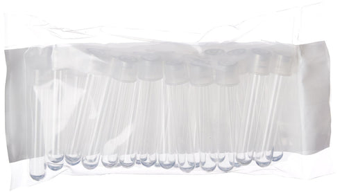 Globe Scientific Polystyrene Test Tube, 12 mm x 75 mm, 5 mL, Sterile, Durable Lab Essentials, Pack of 500
