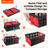 55L, 1PK Collapsible Storage Bins Heavy Duty Plastic Milk Crates for Storage, Foldable Collapsible Crates