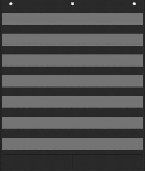 Black Standard Pocket Charts for Classroom, Sentence Strip and Word Pocket Chart, Must Have School Supplies