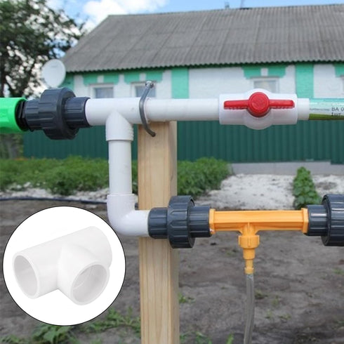 5-Pack 1-1/4" PVC Tee, 3 Way PVC Pipe Fittings Connector, Furniture Grade SCH40