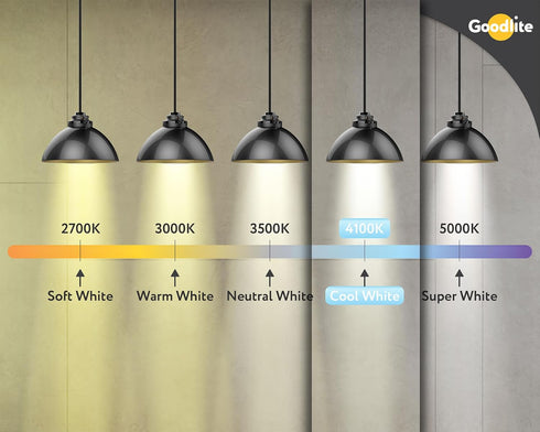 Goodlite A23 LED Light Bulb, 1 Count, 27 Watt (225 Watt Equivalent), Dimmable, 4000 Lumens, Cool White 4100K