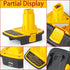 DM18D Converter for DeWalt 18v to 20v Battery Adapter, for Milwaukee M18 Batteries, Upgraded Version with USB