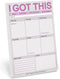 Knock Knock I Got This Pad, To Do List Notepad, Daily Planner Pad & Funny Home Office Supplies, 6 x 9-inches
