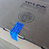 TamperSeals Group - 100pcs Non Transfer Tamper Proof Security Warranty Void Open Labels for Reusable Packages (Blue)