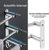 lanliebao 20-30 Inche 304 3M 2-Tier Towel Bars Retractable Stainless Steel Bath Towel Rack Strong Adhesive Bathroom