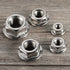 5/16-18 Serrated Flange Nut Hex Lock Nuts, Stainless Steel 304, Bright Finish, Quantity of 40