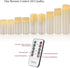 Flameless Candles Battery Operated, 4" to 9" Set of 9 Ivory Real Wax Pillar LED Candles with Remote and 24 Hours Timer