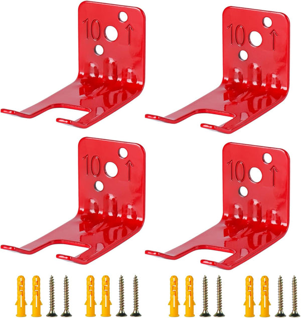 Fire Extinguisher Mounts & Brackets - 4 Pack Universal Holders for 5-15 Lb Extinguishers with Screws