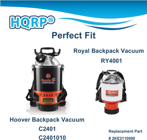 HQRP 2-pack Filter Replacement for Hoover part 2KE2110000, compatible with Hoover C2401, C2401010