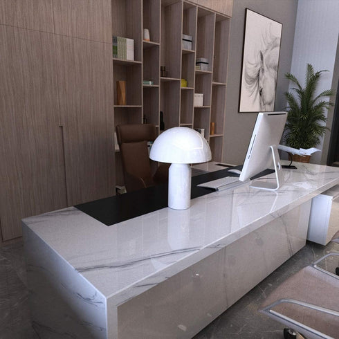 White Marble Peel Stick Wallpaper | Self Adhesive Vinyl Countertop Contact Paper | Waterproof Decorative Furniture