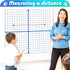 Teling 12 Pieces Jumbo Magnetic XY Coordinate Dry Erase Grid, 26 x 26 Inches for Classrooms